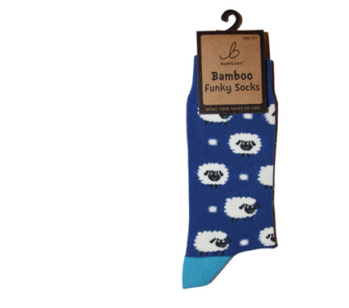 Ladies Funky Bamboo Socks - Woolly Sheep