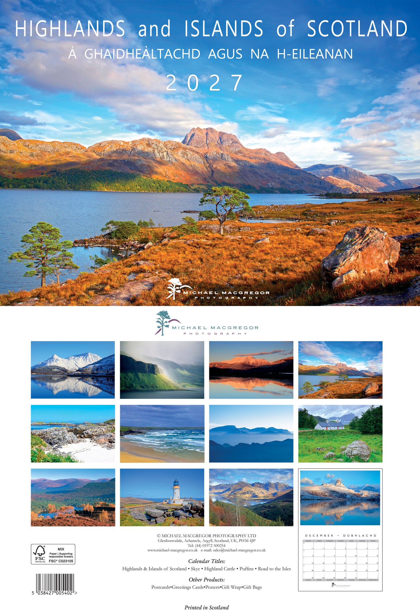 Michael Macgregor Highlands and Islands 2027 Calendar