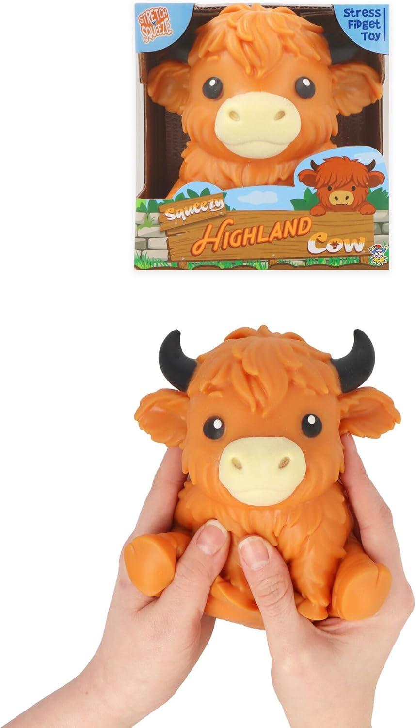 Squeezy Highland Cow Toy