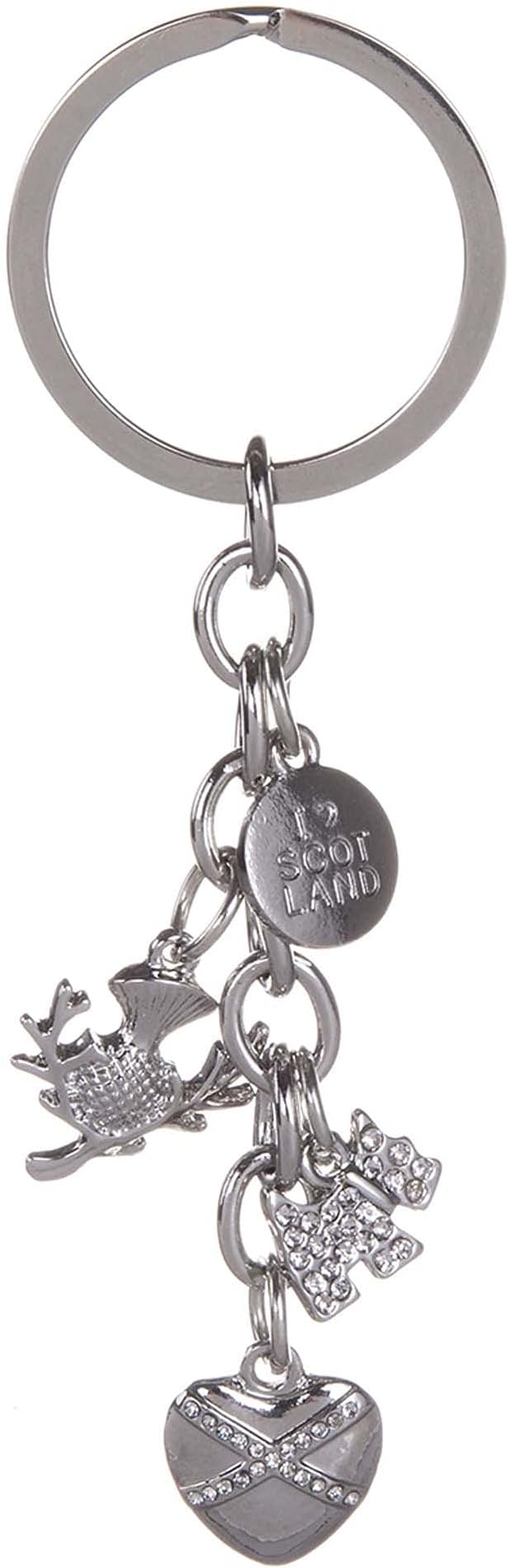 Scottish Multi Charm Keyring