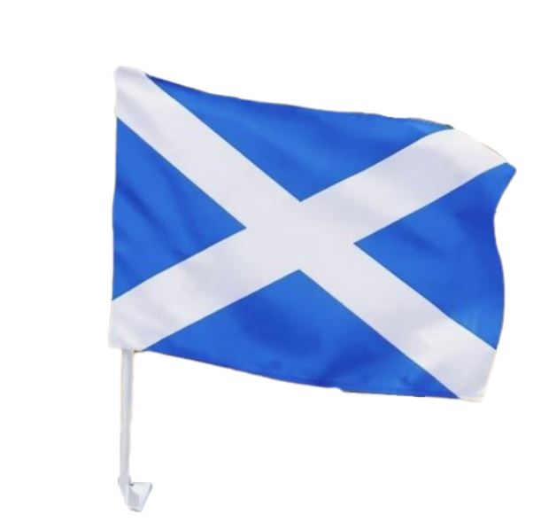 Scotland St. Andrews Saltire Car Window National Flag Clip to window Football