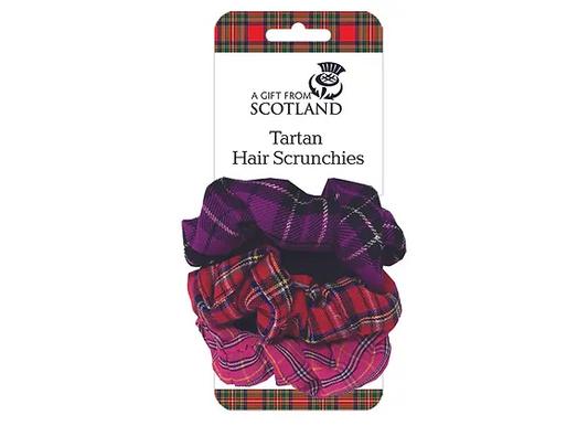 Scottish Tartan Scrunchies Pack of 3