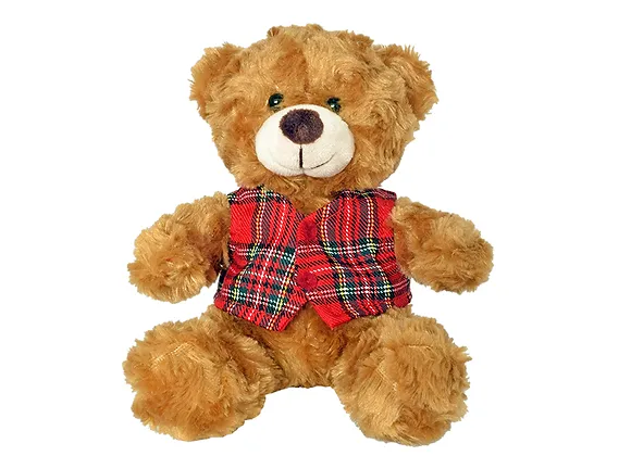 Teddy with Tartan Waistcoat
