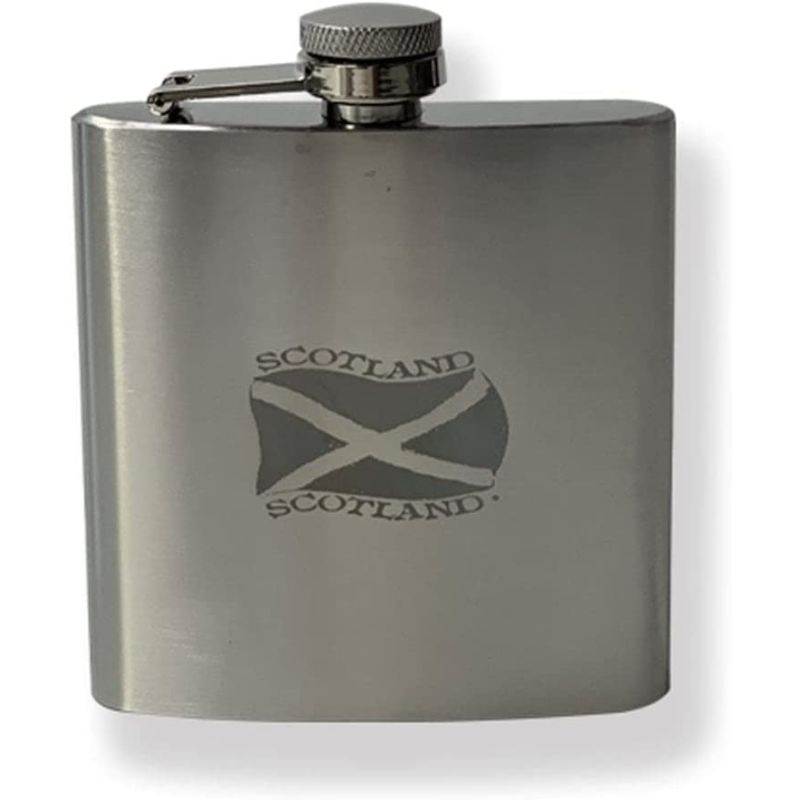 Scottish Saltire 6oz Hip Flask