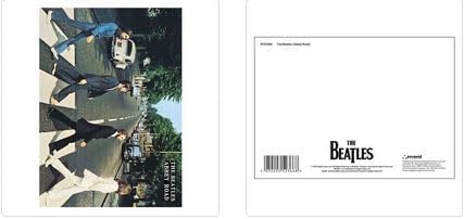 THE BEATLES (ABBEY ROAD) POSTCARD PRINT A6 (1 CARD SUPPLIED)