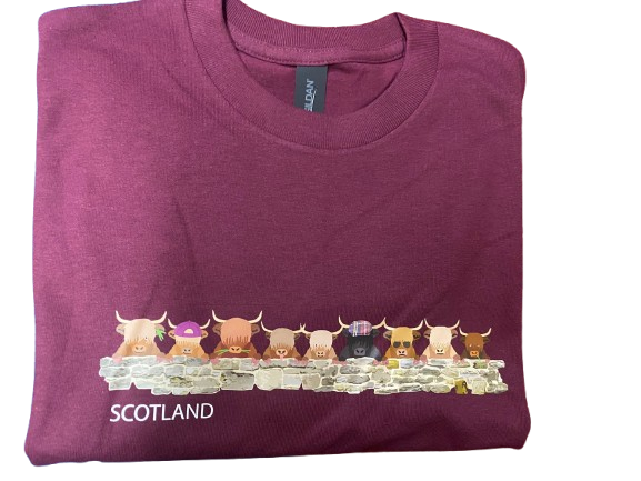 Coos over the Wall T Shirt Burgundy - XL