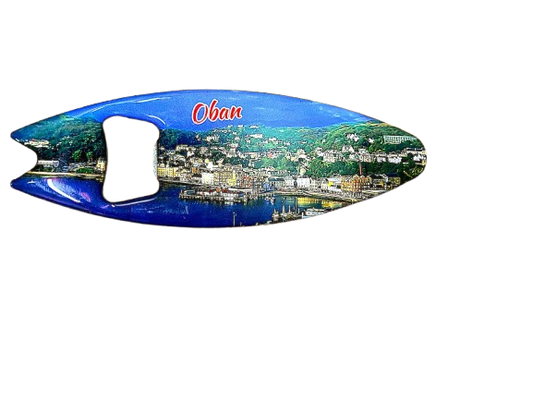 Oban Surfboard Bottle Opener Fridge Magnet