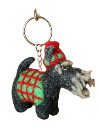 Scottie In A Sweater Keyring