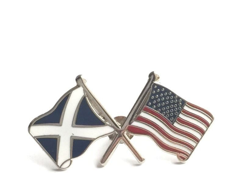USA-Saltire Friendship Flag Pin Badge