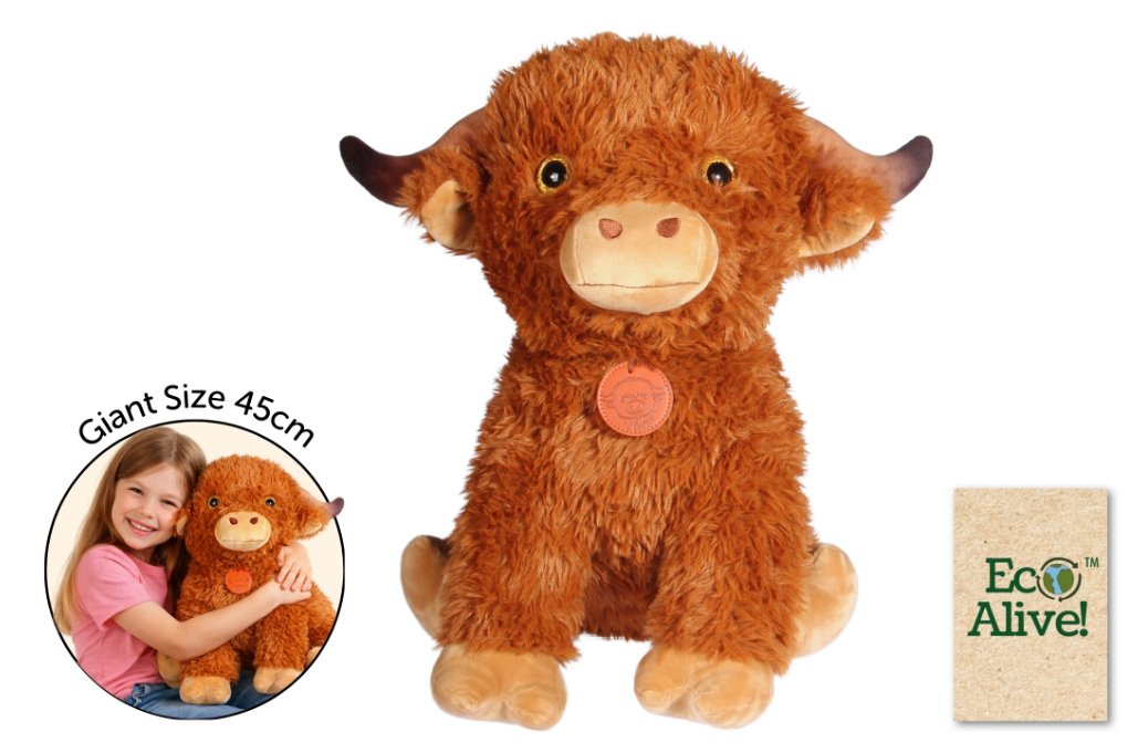 Giant Soft Highland Cow, 45cm