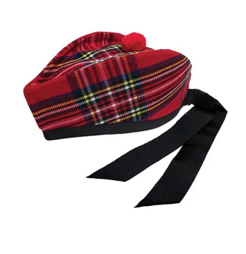 Royal Stewart Tartan Glengarry Hat