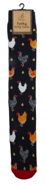 Funky Welly Socks - Colourful Chicken