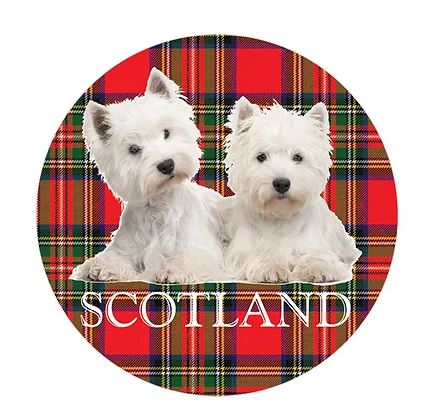 Westie Glass Magnet