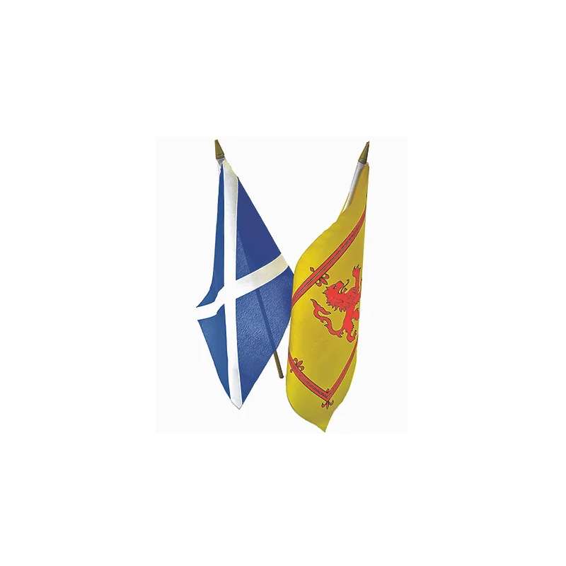 Twin Pack Scottish Flags 6 x 9cm
