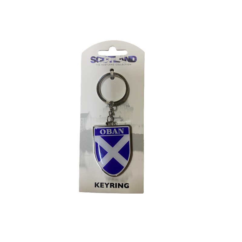 Oban Saltire Keyring