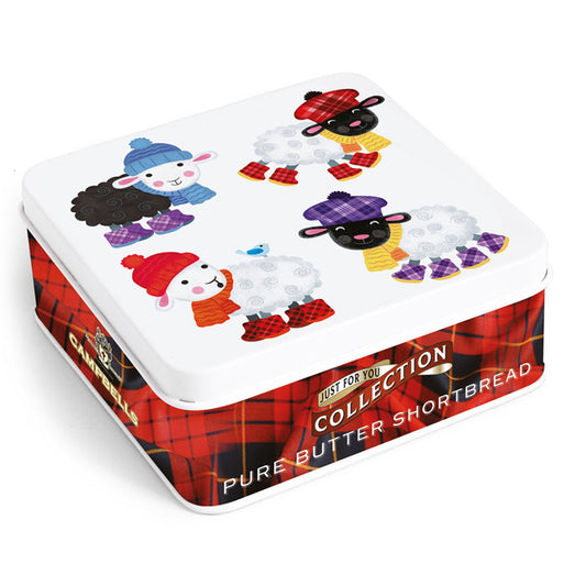 90g Colourful Sheep Tin (Shortbread Fingers)