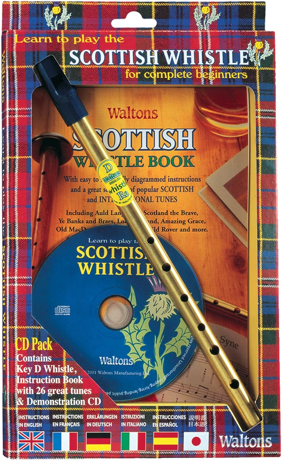 Waltons Scottish Tin Whistle with Instruction Book and Demonstration CD