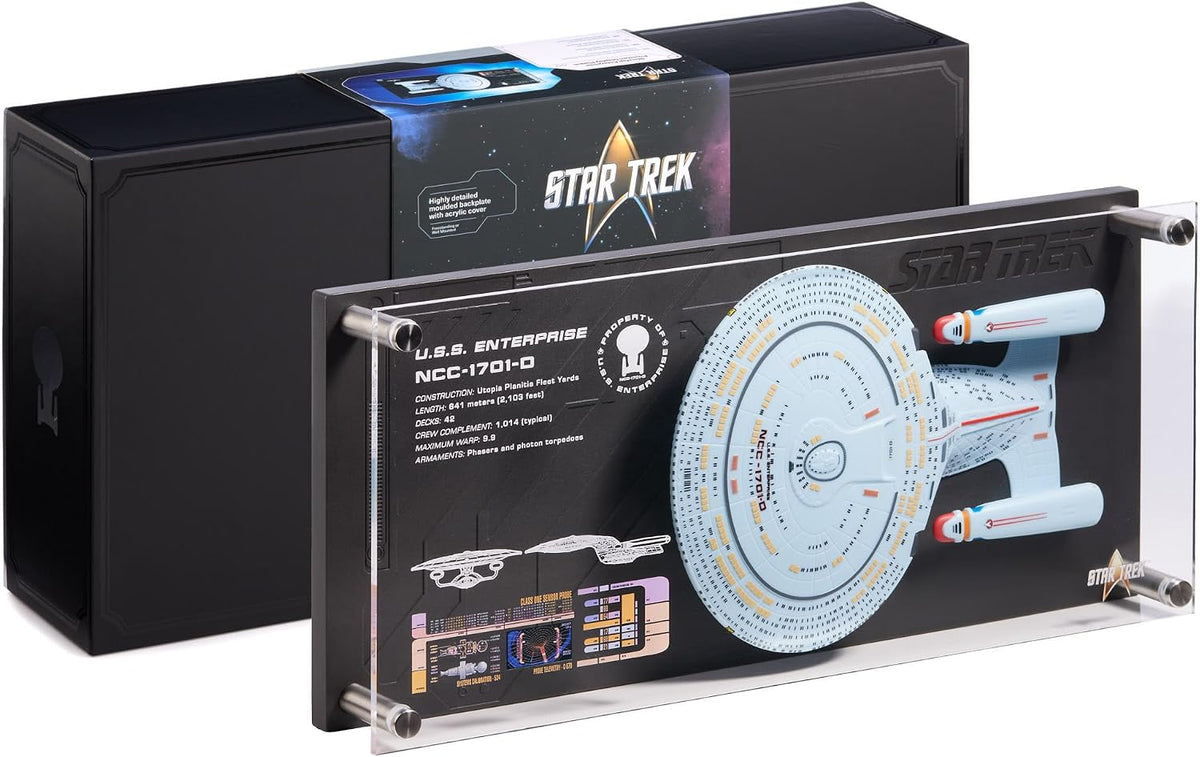 Star Trek USS Enterprise NCC-1701-D Replica Plaque 15x7 (38x17.5cm)