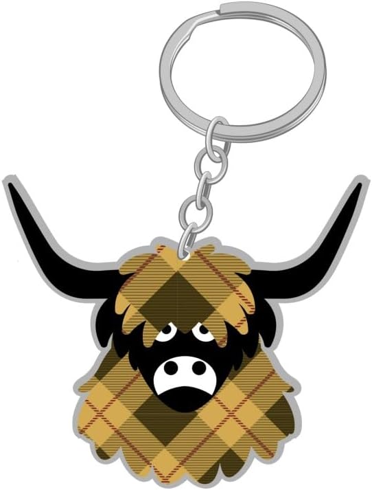 Highland Cow Keyring