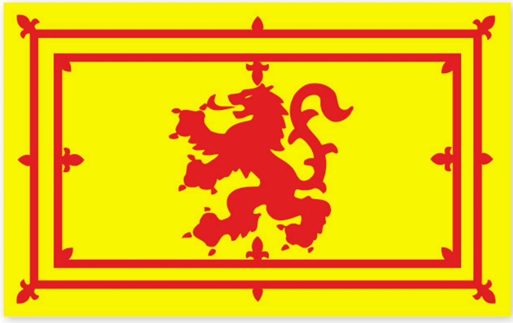 Lion Rampant Flag Large Sticker