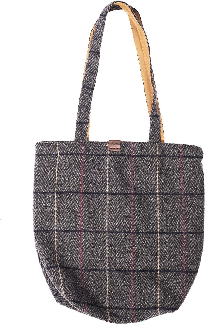 Tweed Shopping Bag - Slate colour