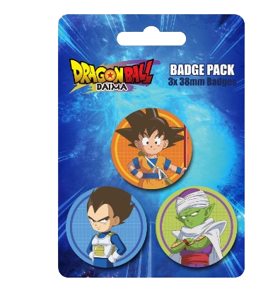 DRAGON BALL (CHARACTERS) DAIMA 3 BADGE PACK