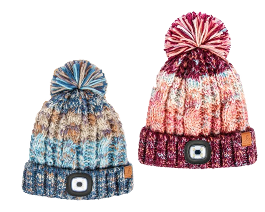 Youths Waterproof Bobble Hat & Light (1 SUPPLIED)