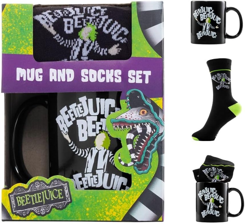 Beetlejuice Mug & Sock Set