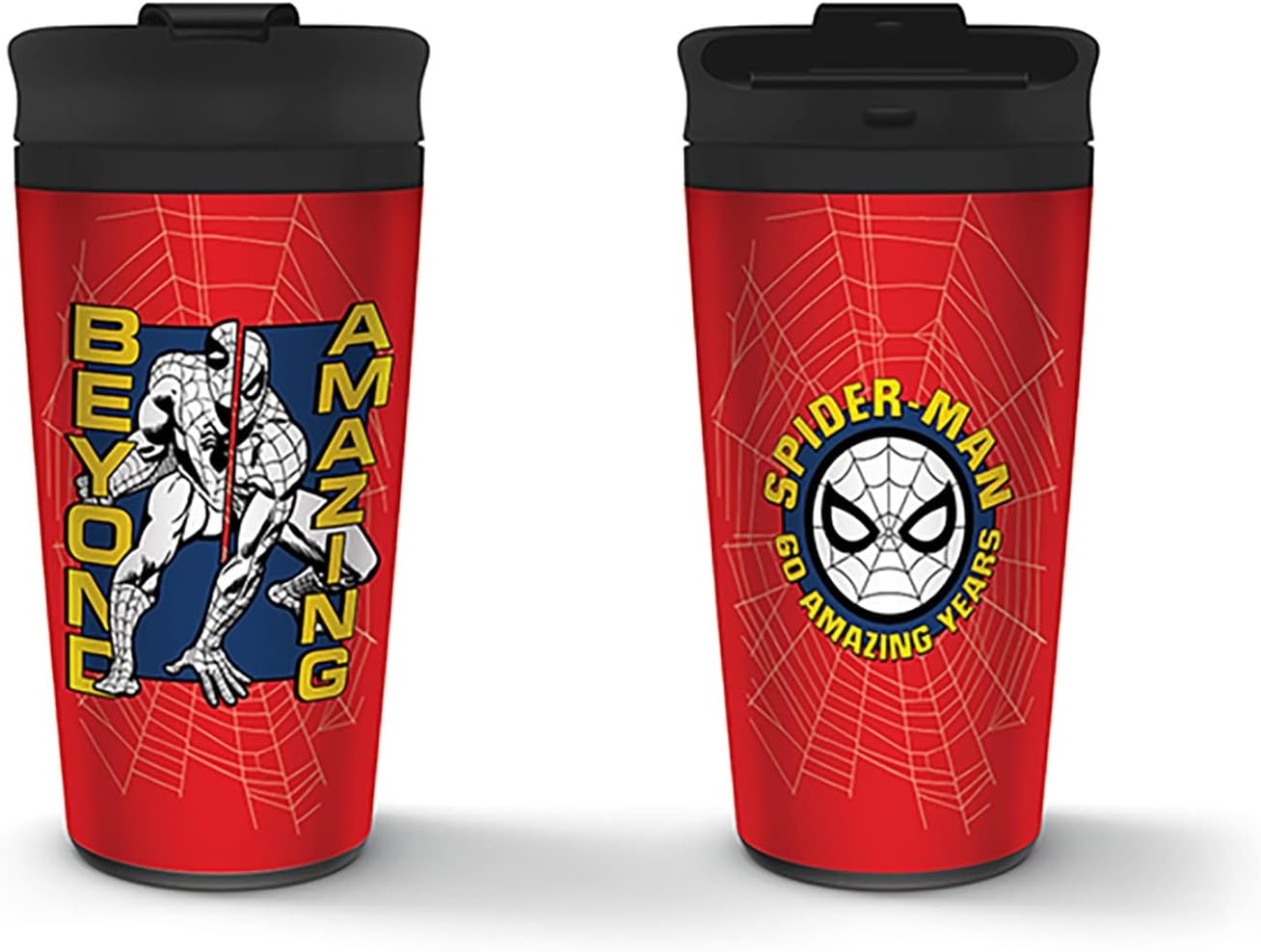 Marvel Spider-Man Metal Travel Mug (Beyond Amazing Design)
