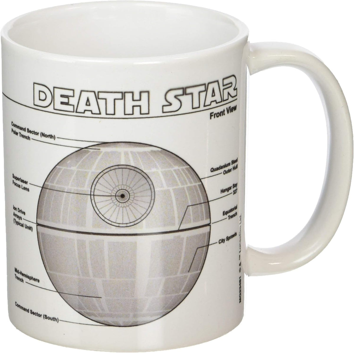Star Wars Porcelain Death Star Sketch Mug