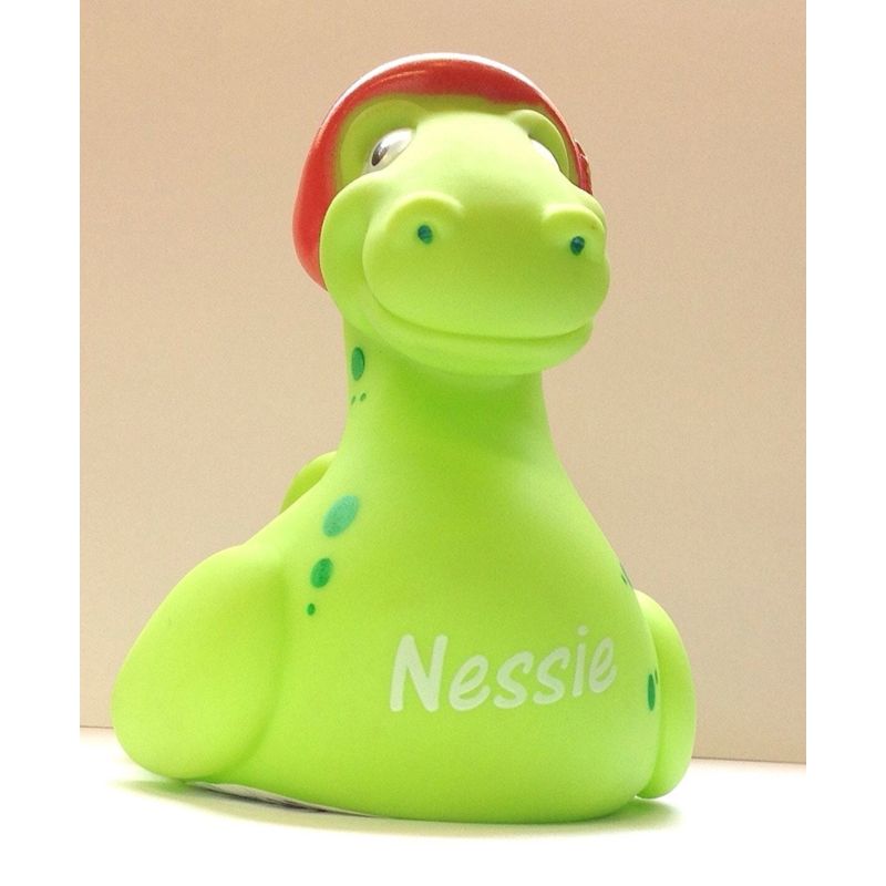 Rubber Nessie bath buddy