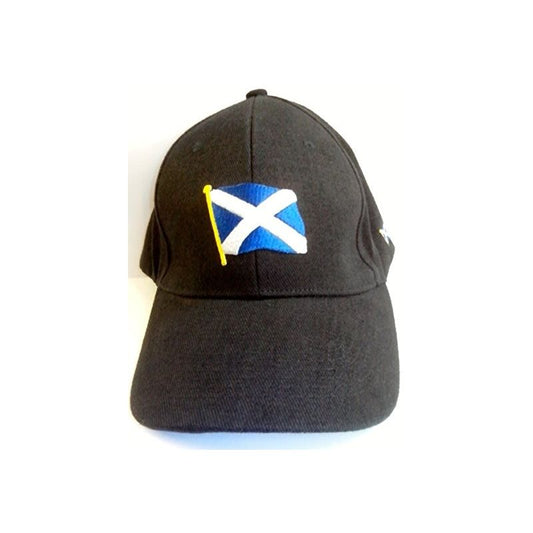 Baseball Cap Black Saltire
