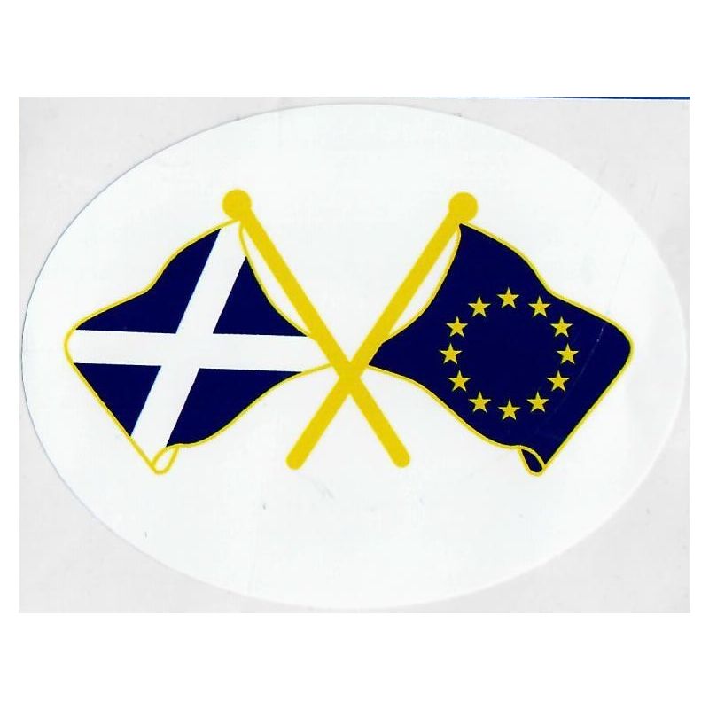 Saltire / EU Double Flag Sticker
