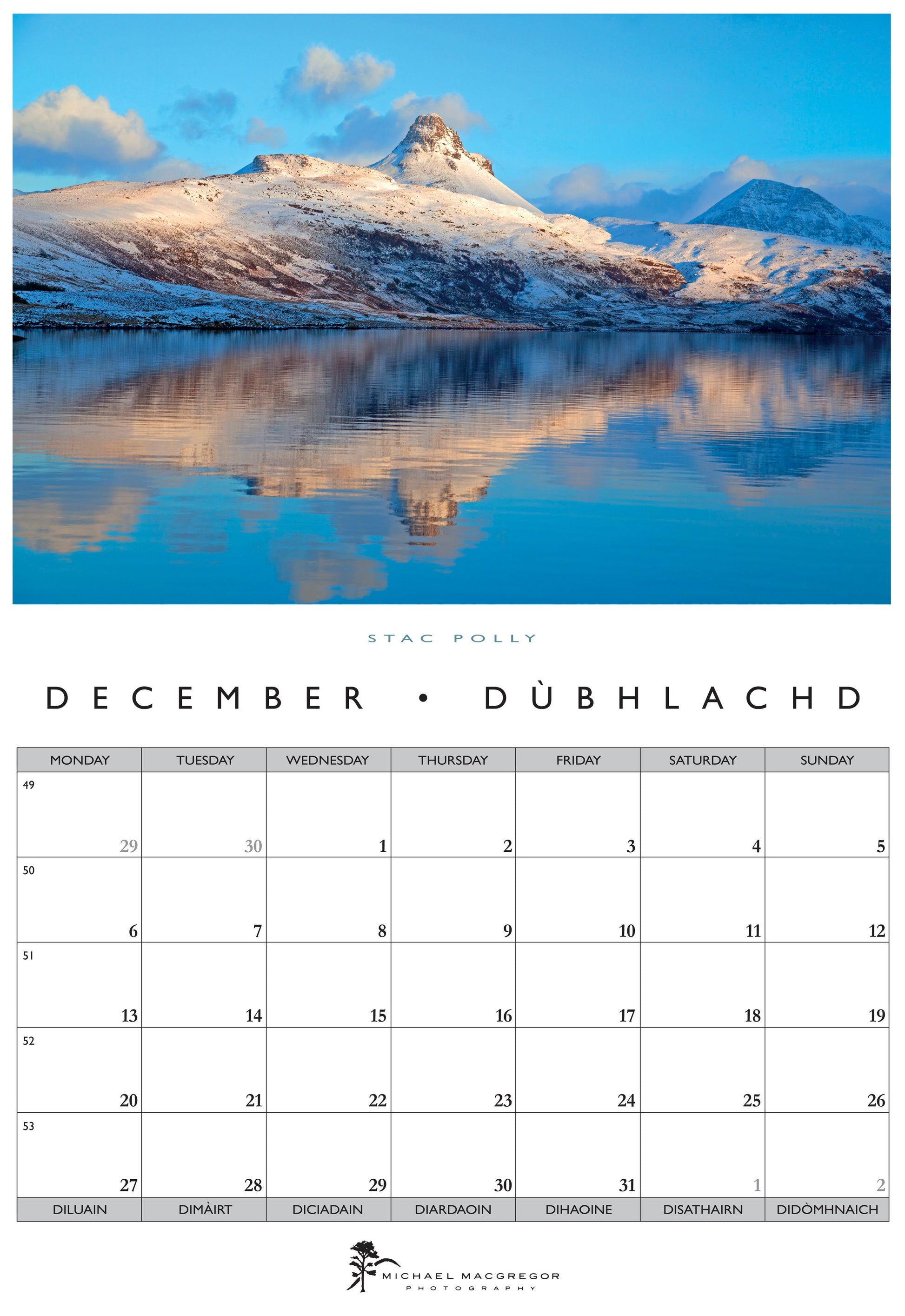 Michael Macgregor Highlands and Islands 2027 Calendar