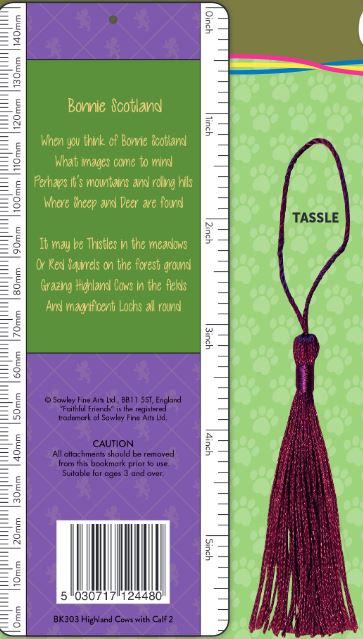 Snow Owls Lenticular Bookmark Ruler