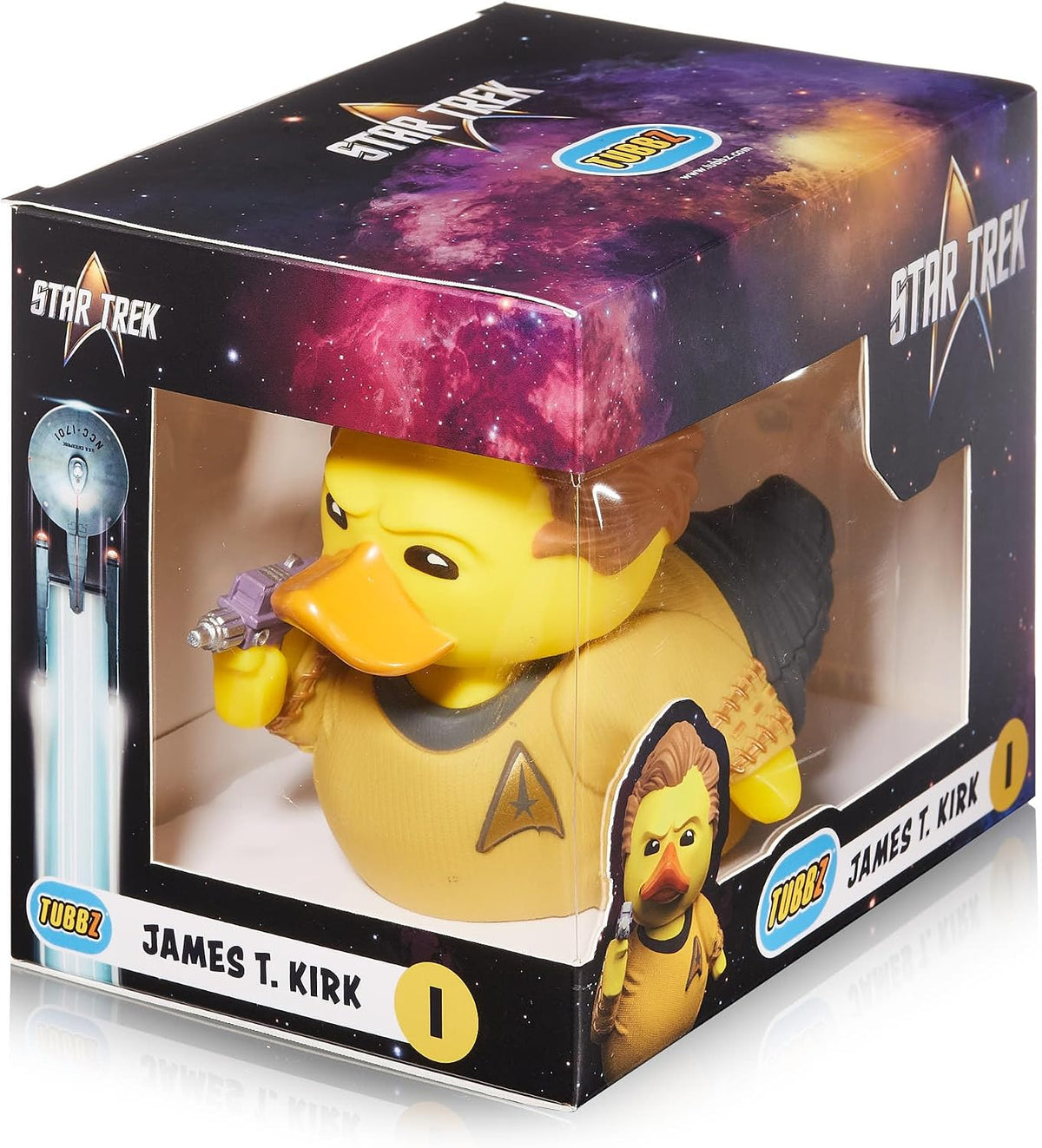 TUBBZ: Star Trek - Captain James Kirk Rubber Duck Collectable Toy 9 cm
