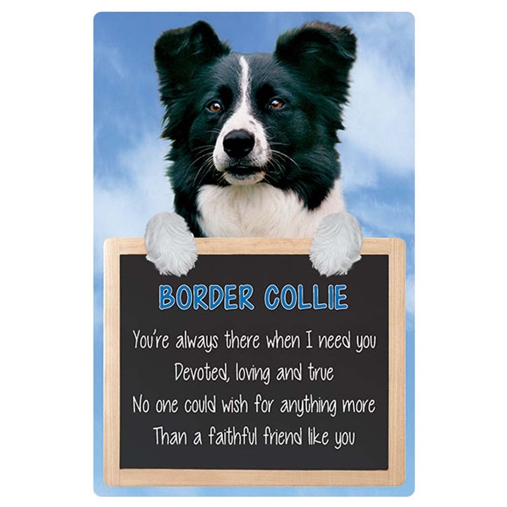 Faithful Friends Collectables 3D Home Hang-Up Border Collie