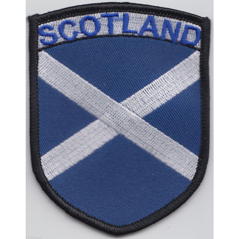 Scottish Saltire Flag Embroidered Patch
