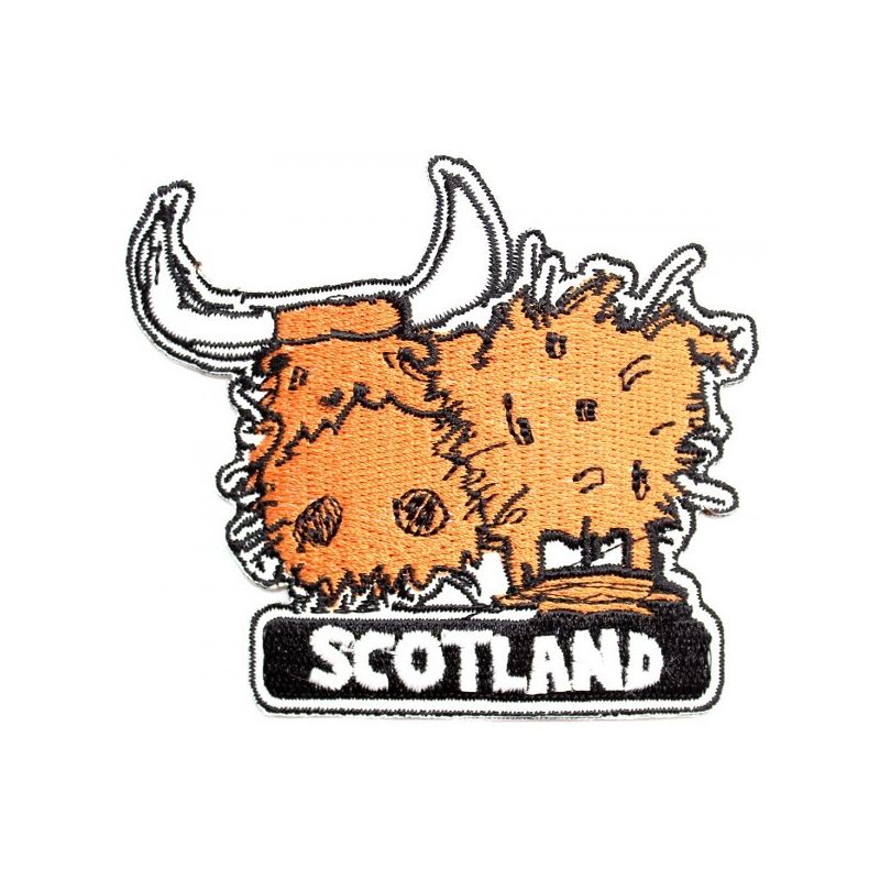 Highland Cow Patch iron on or sew on