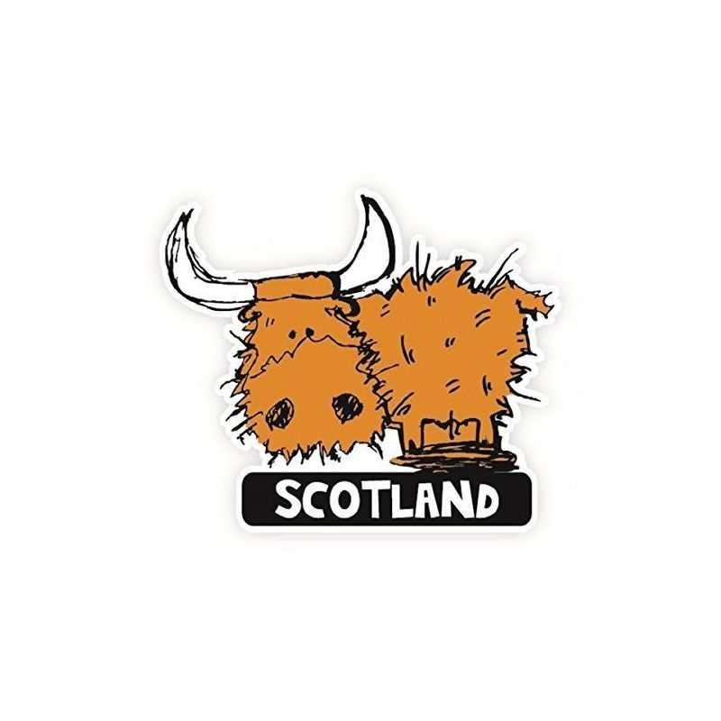 Highland Cow Car Sticker
