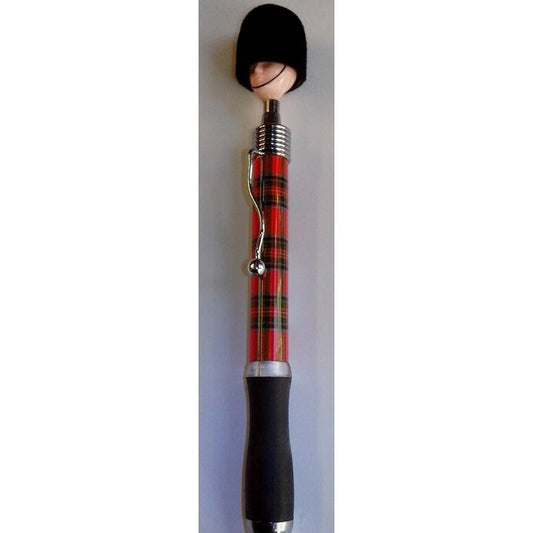 Scotland soldier head Pen- tartan ball point pen