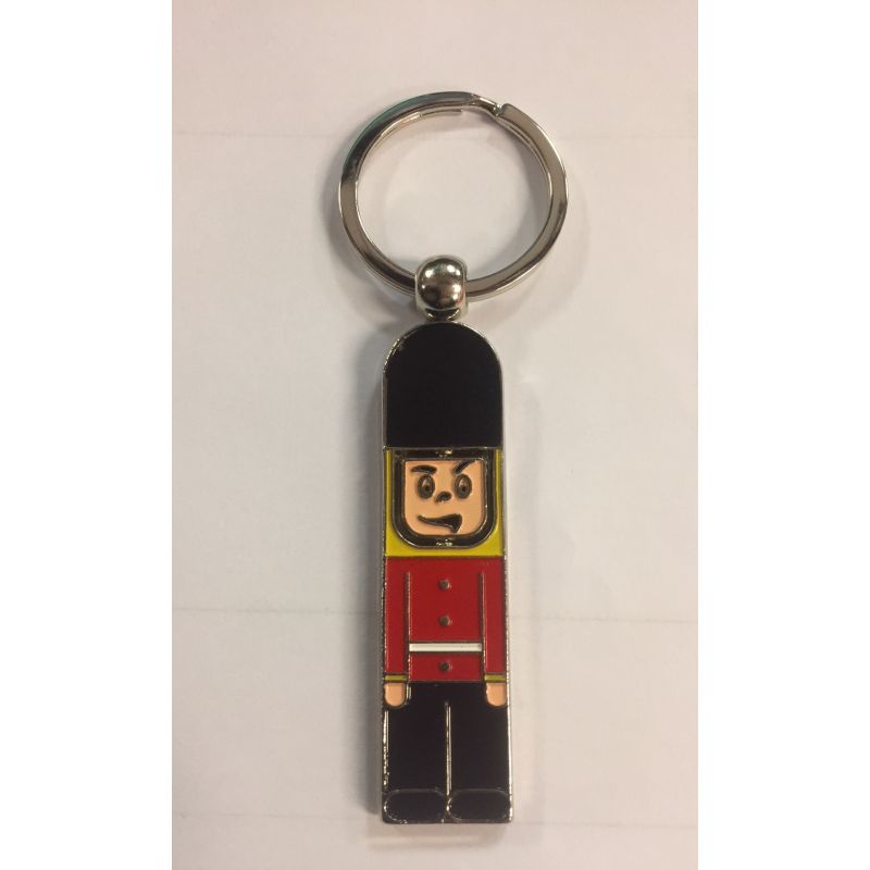 London Guardsman Metal Spinner Keyring
