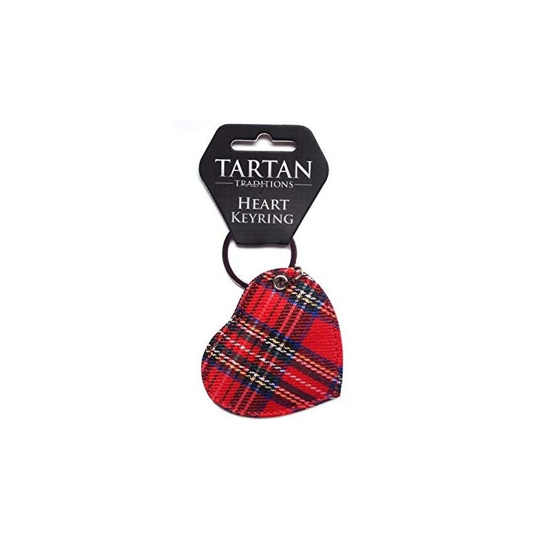 Tartan Heart Keyring