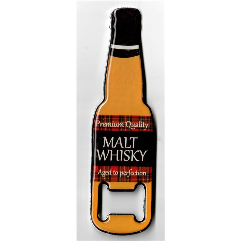 Whisky Bottle Opener Fridge Magnet