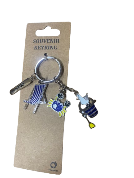 Oban Beach Charm Keyring