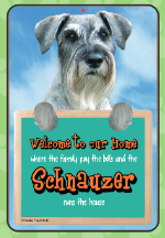 Schnauzer Welcome Hang-up