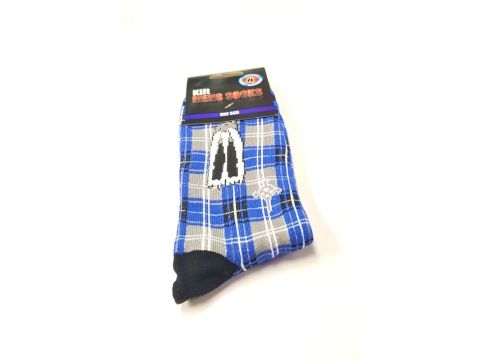 Scottish Tartan Kilt socks one size Blue