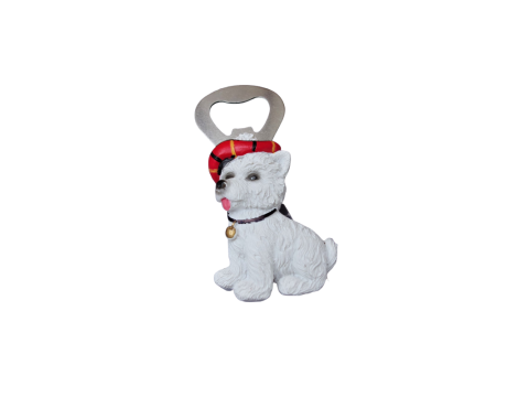 Westie Bottle Opener Magnet