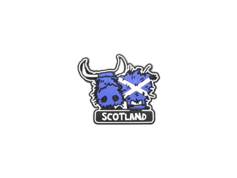 Scottish Saltire Cow Magnet