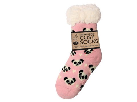 Childs Sherpa Socks - Panda